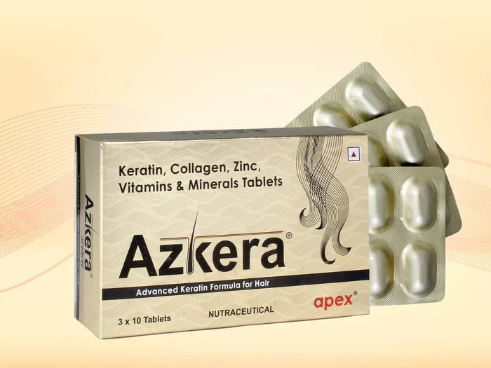 Azkera Advanced Keratin Formula For Hair 10 Tablet
