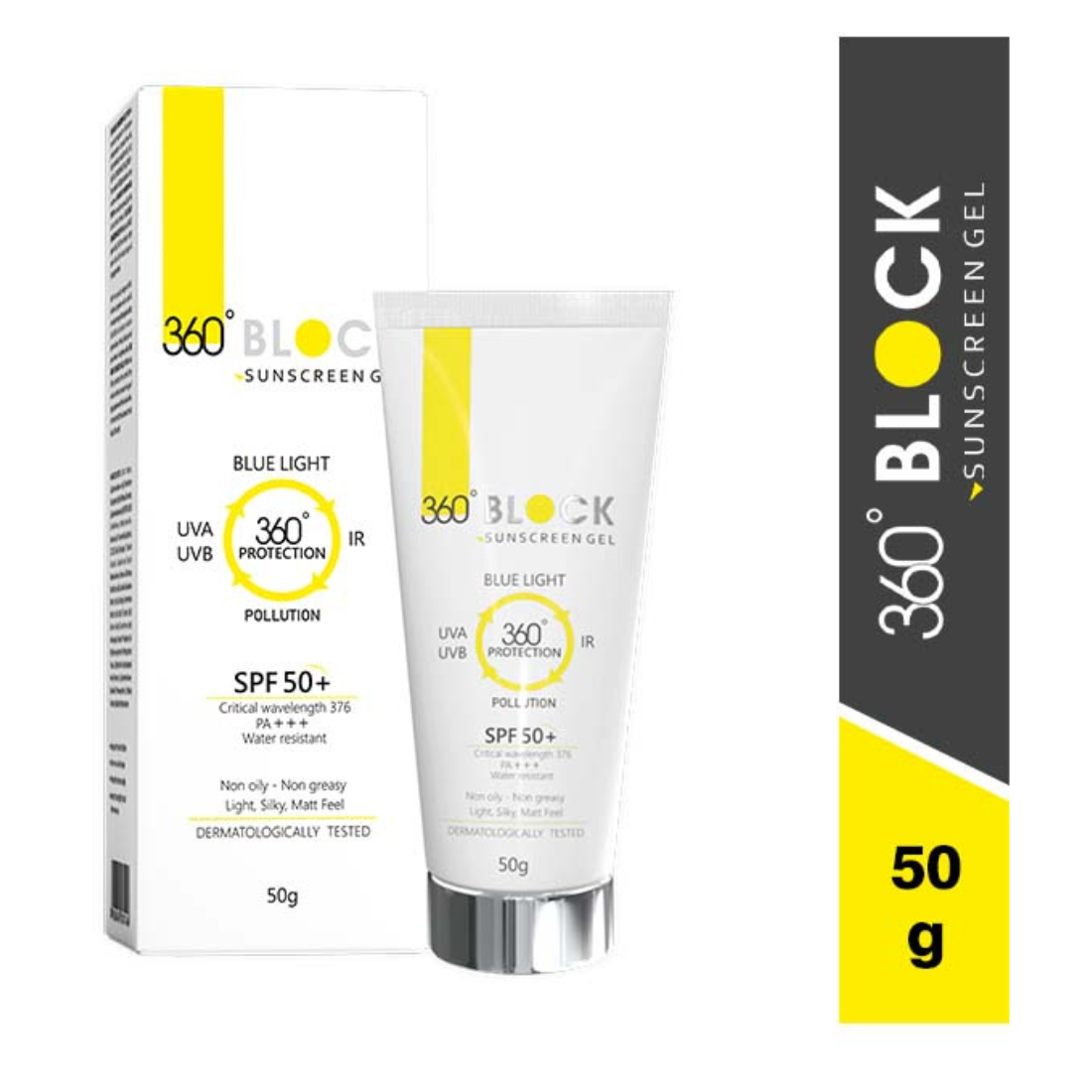 360 Block Sunscreen Gel SPF 50+ 50g